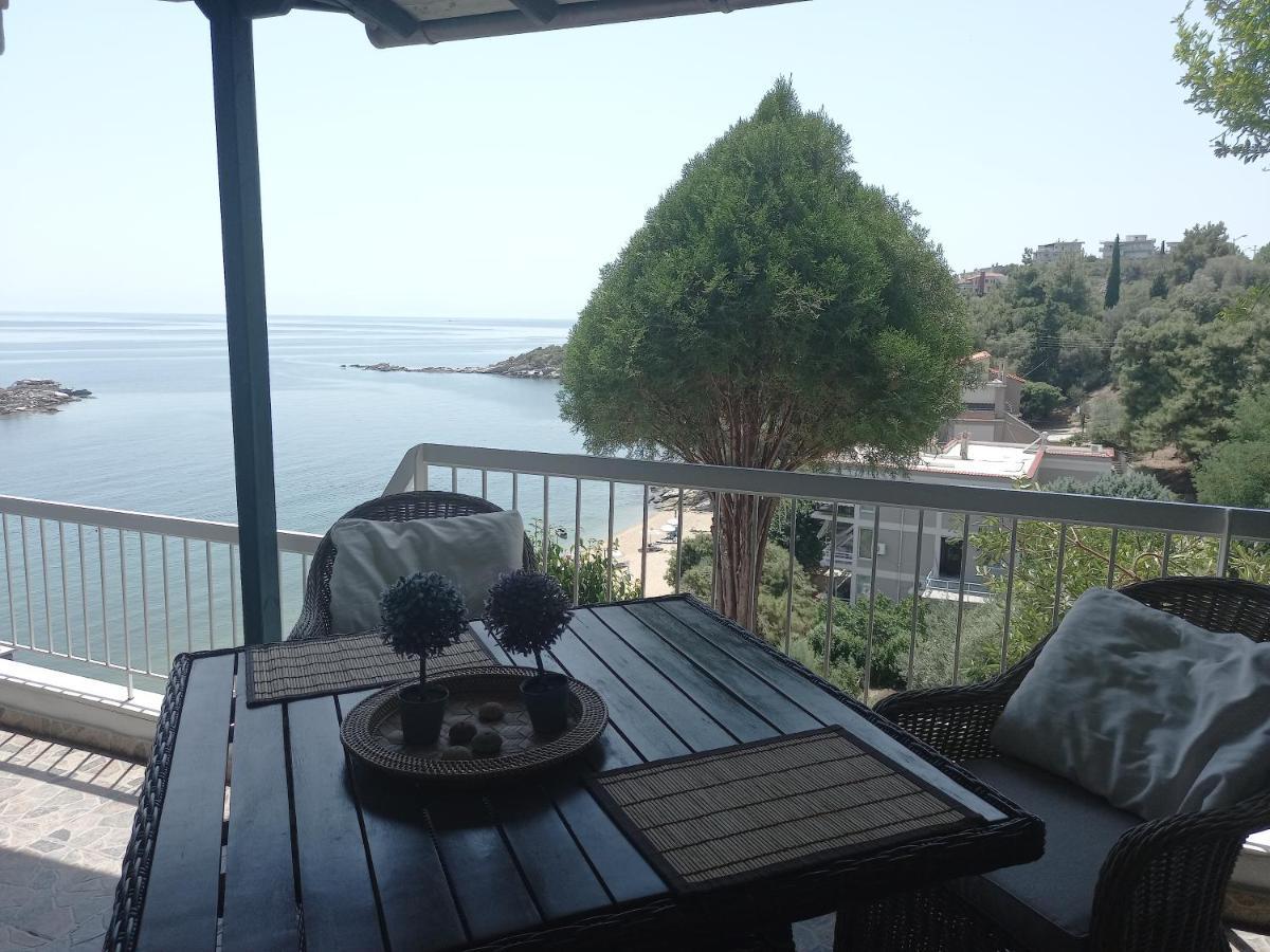 Appartement Balcony By The Sea à PalaiónTsiflíkion Extérieur photo