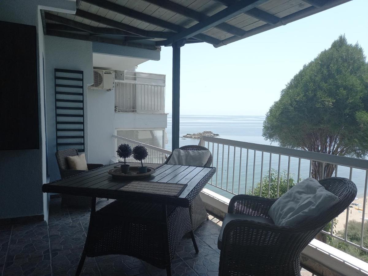 Appartement Balcony By The Sea à PalaiónTsiflíkion Extérieur photo