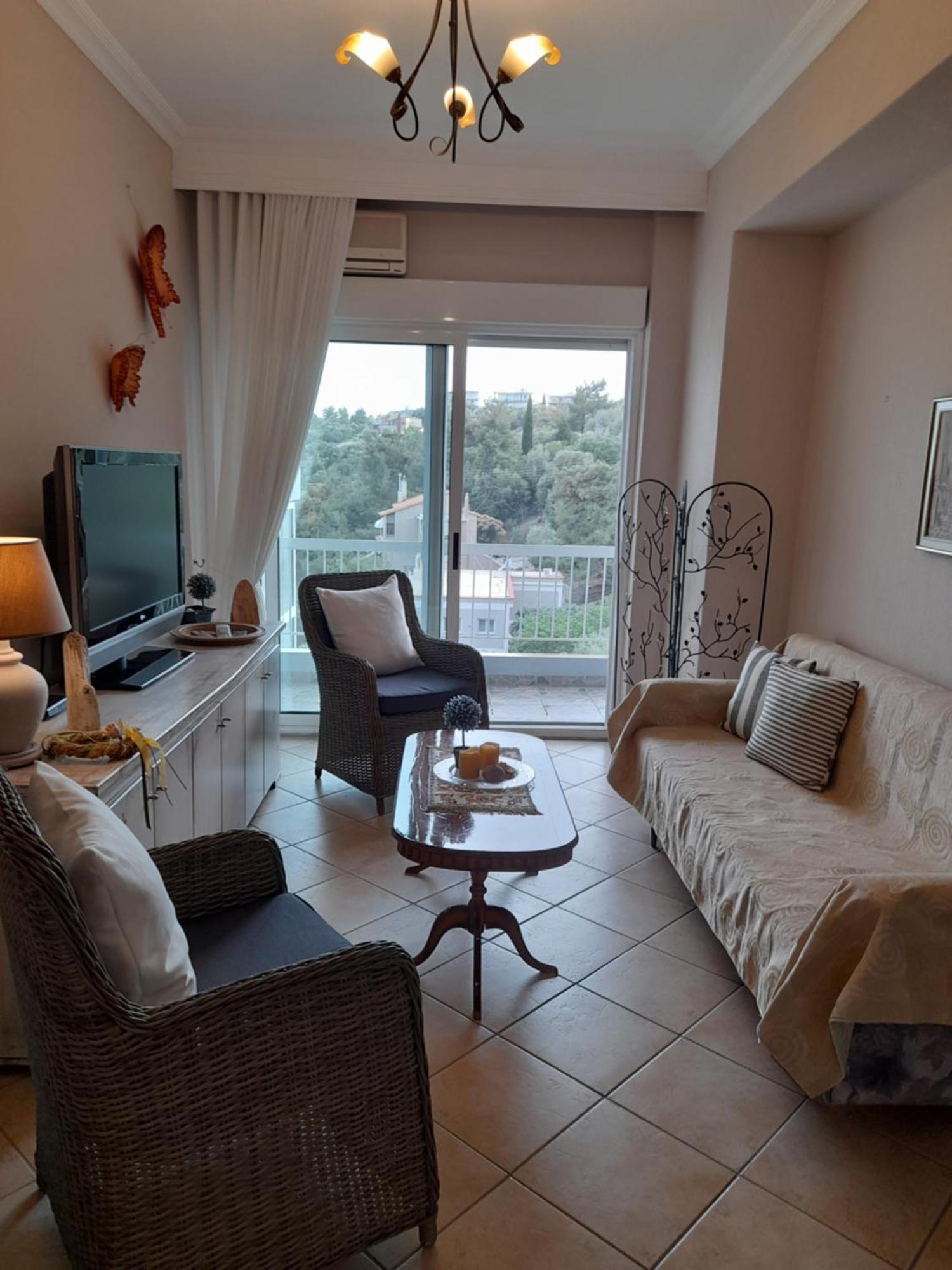 Appartement Balcony By The Sea à PalaiónTsiflíkion Extérieur photo